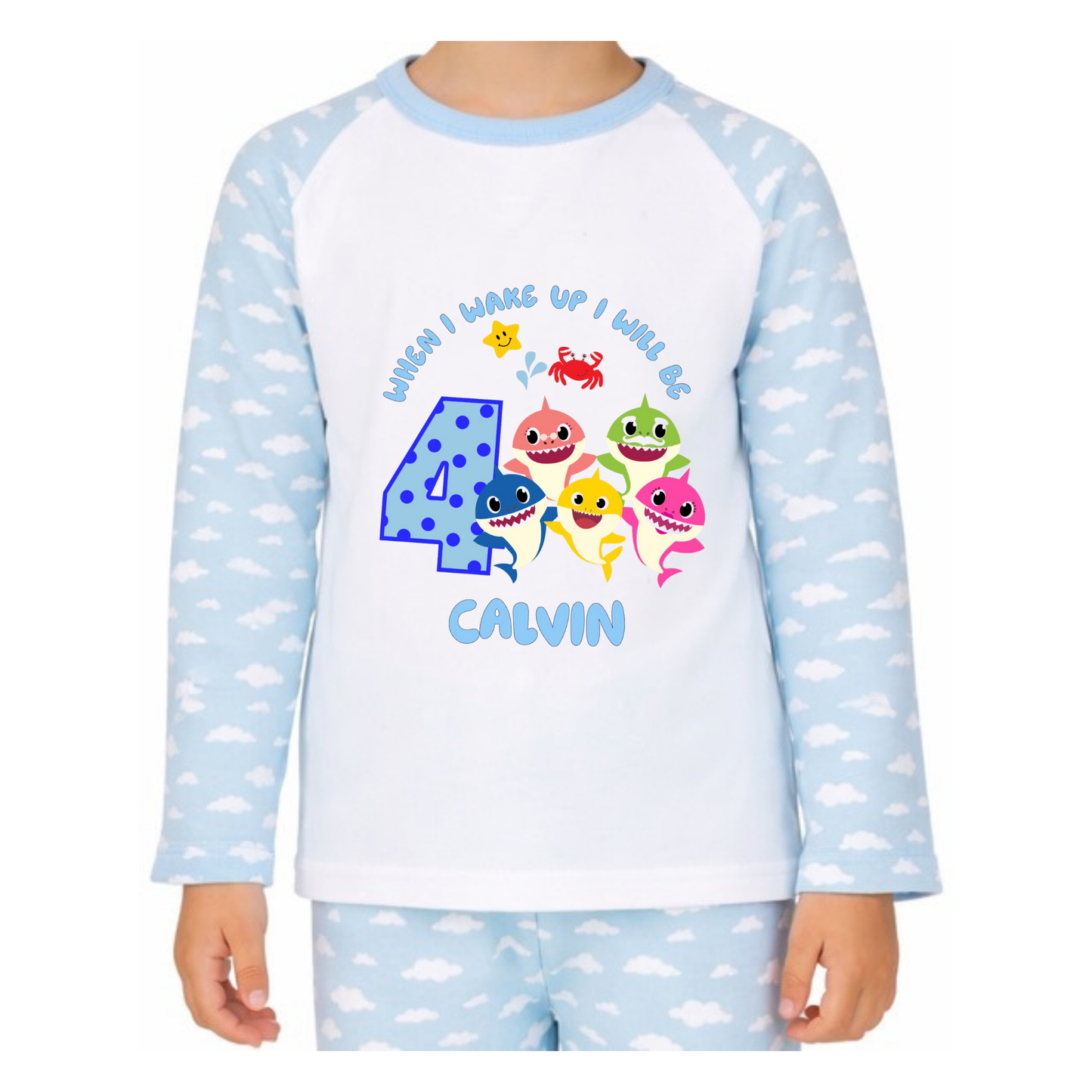 Personalised Baby Shark Pyjamas