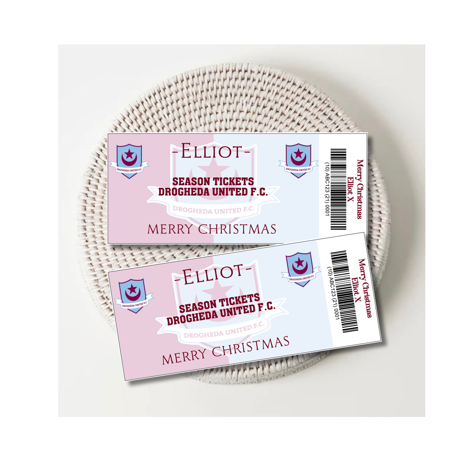 Personalised Football Match Tickets