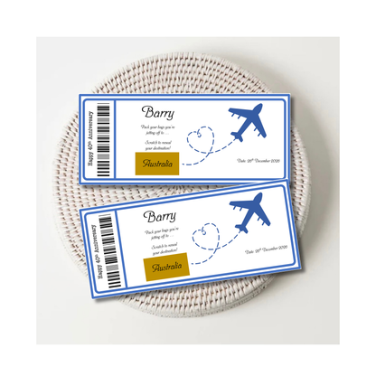 Personalised Scratch To Reveal Tickets