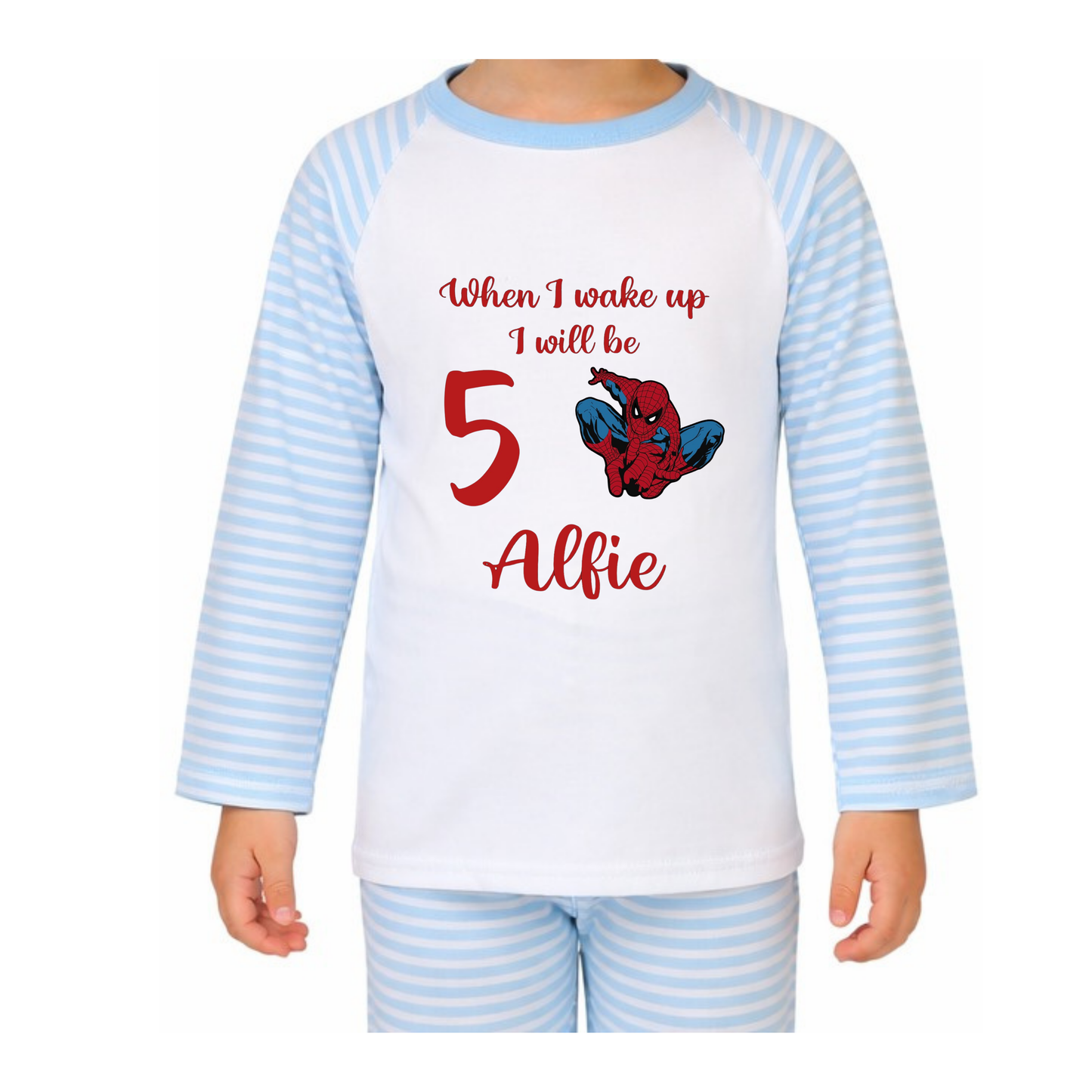 Personalised Spiderman Pyjamas