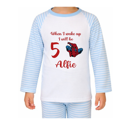 Personalised Spiderman Pyjamas