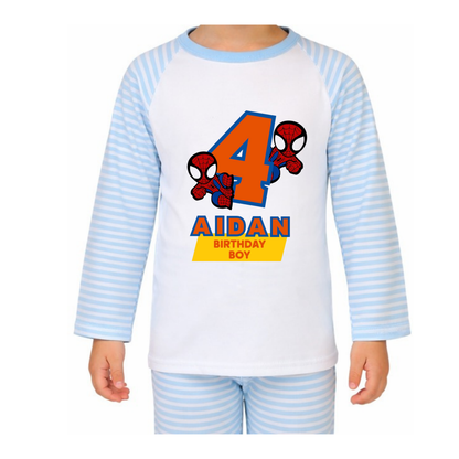 Personalised Spiderman Pyjamas