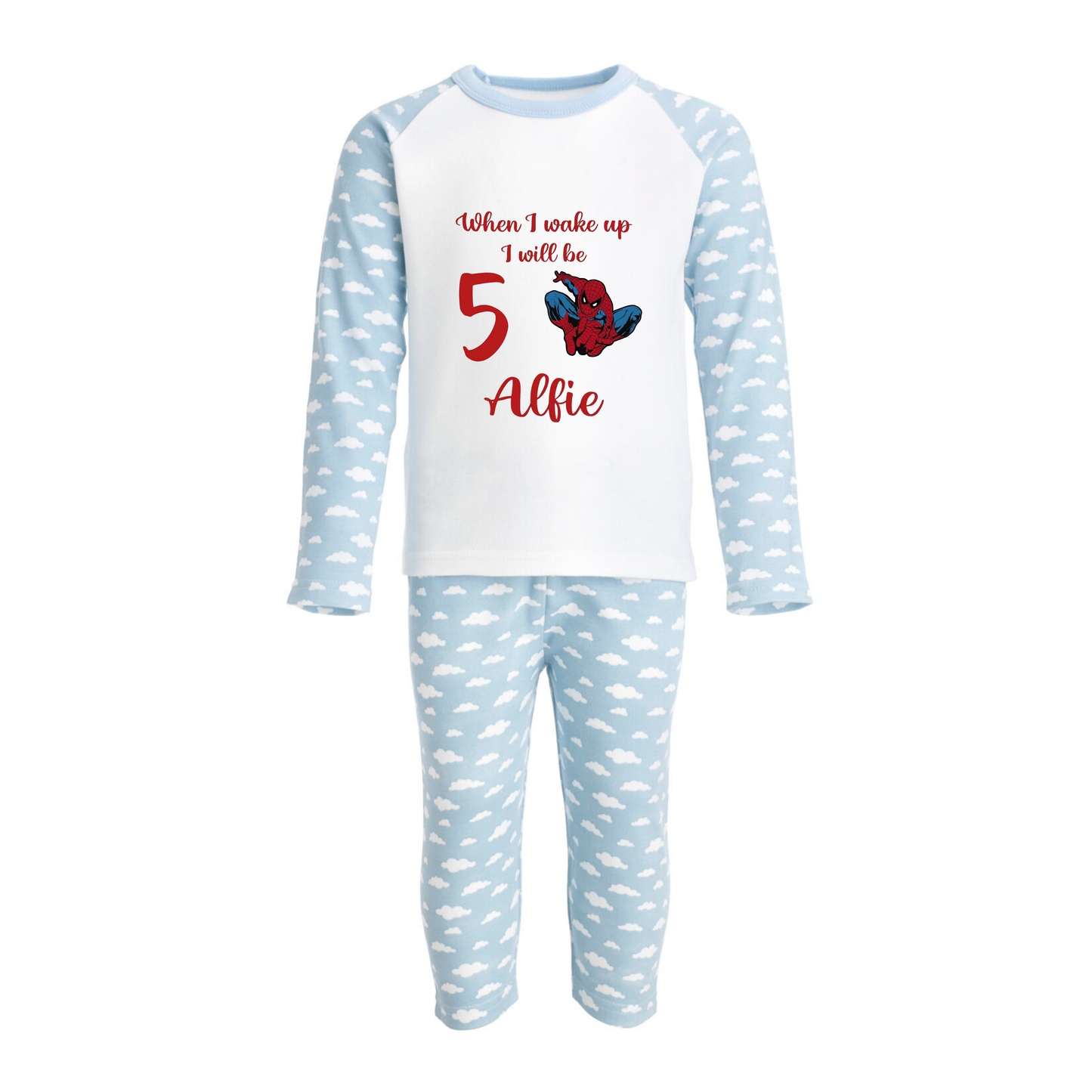 Personalised Spiderman Pyjamas