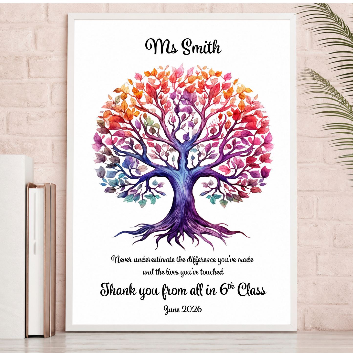 Personalised End of Year Teacher Prints