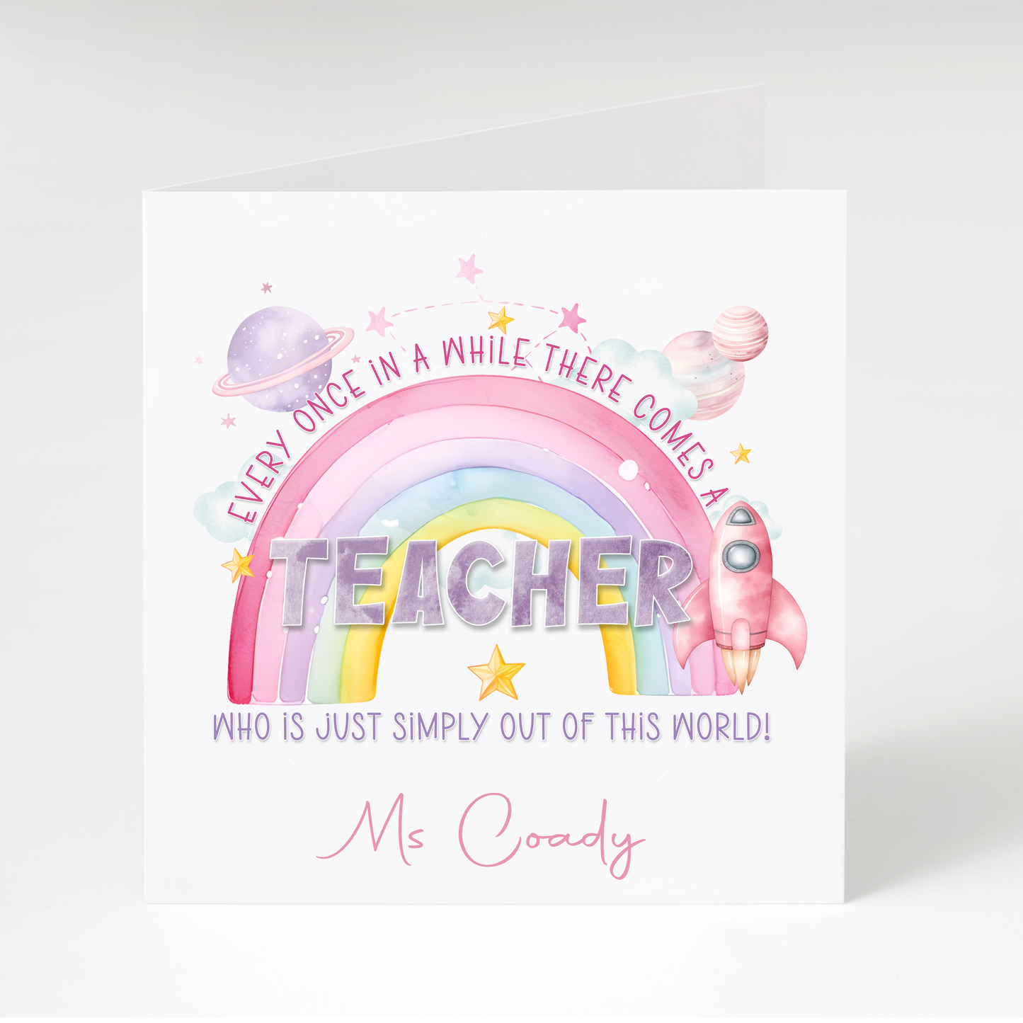 Personalised Teacher Cards