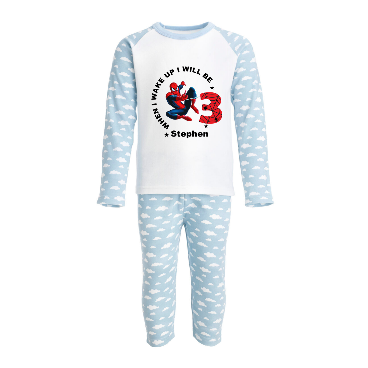 Personalised Spiderman Pyjamas