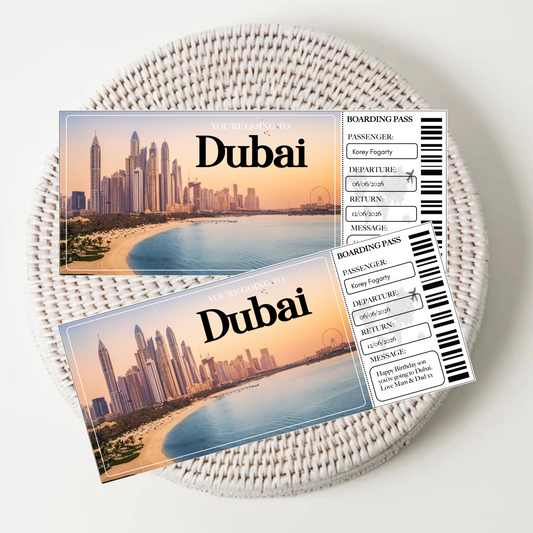 Personalised Destination Tickets