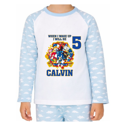 Personalised Sonic The Hedgehog Pyjamas
