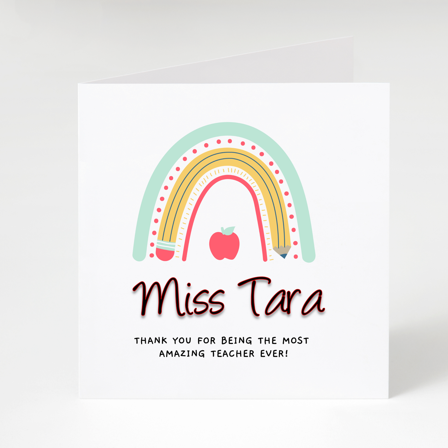 Personalised Teacher Cards