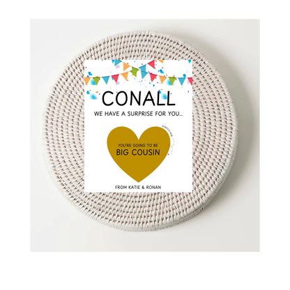 Personalised Scratch To Reveal Pregnancy Tickets