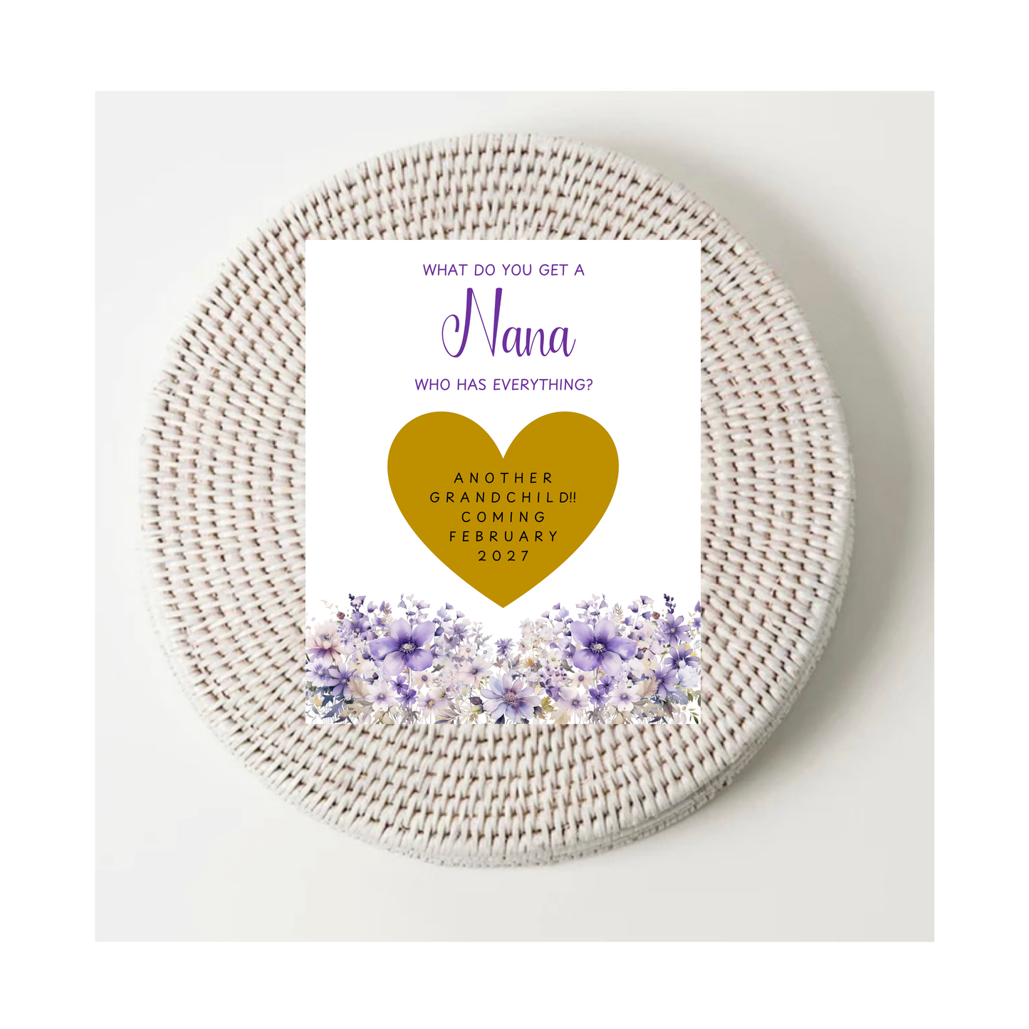 Personalised Scratch To Reveal Pregnancy Tickets