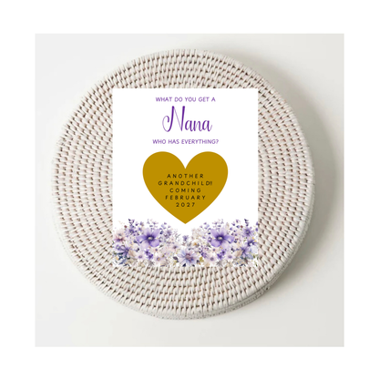 Personalised Scratch To Reveal Pregnancy Tickets
