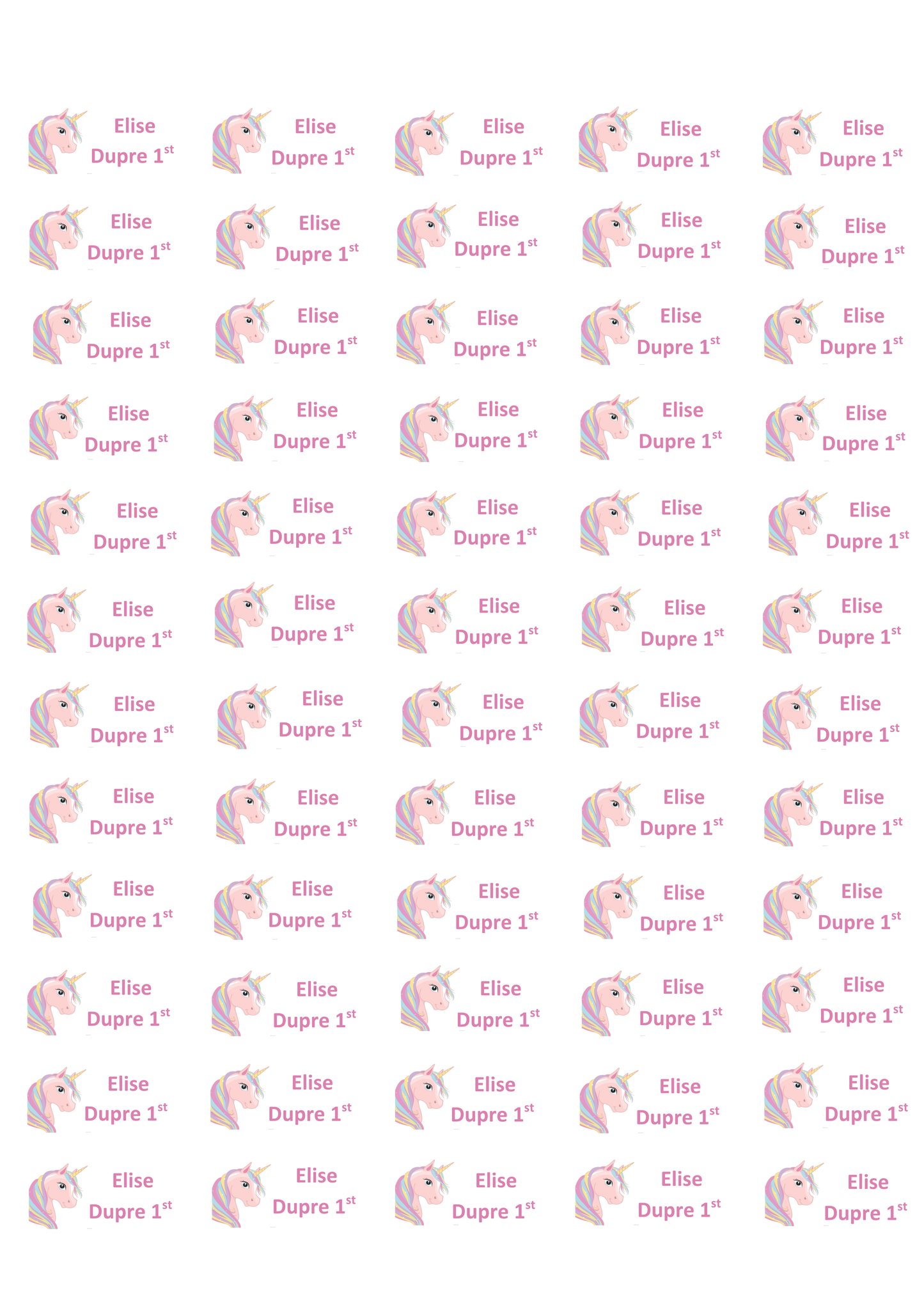 Personalised Back To School Pencil Stickers