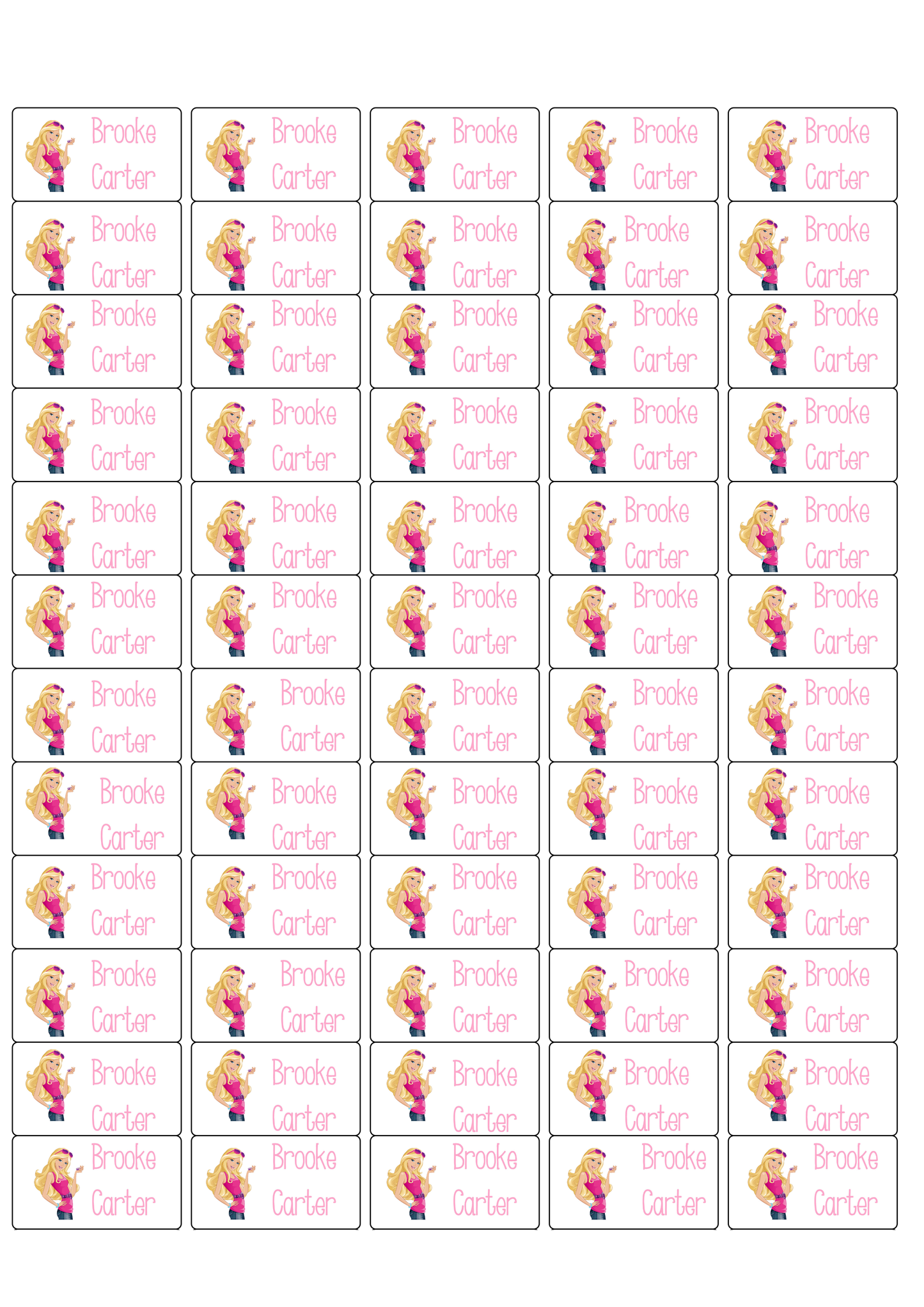 Personalised Back To School Pencil Stickers
