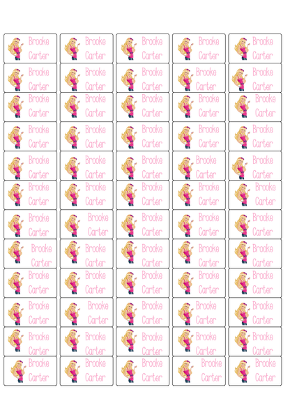 Personalised Back To School Pencil Stickers