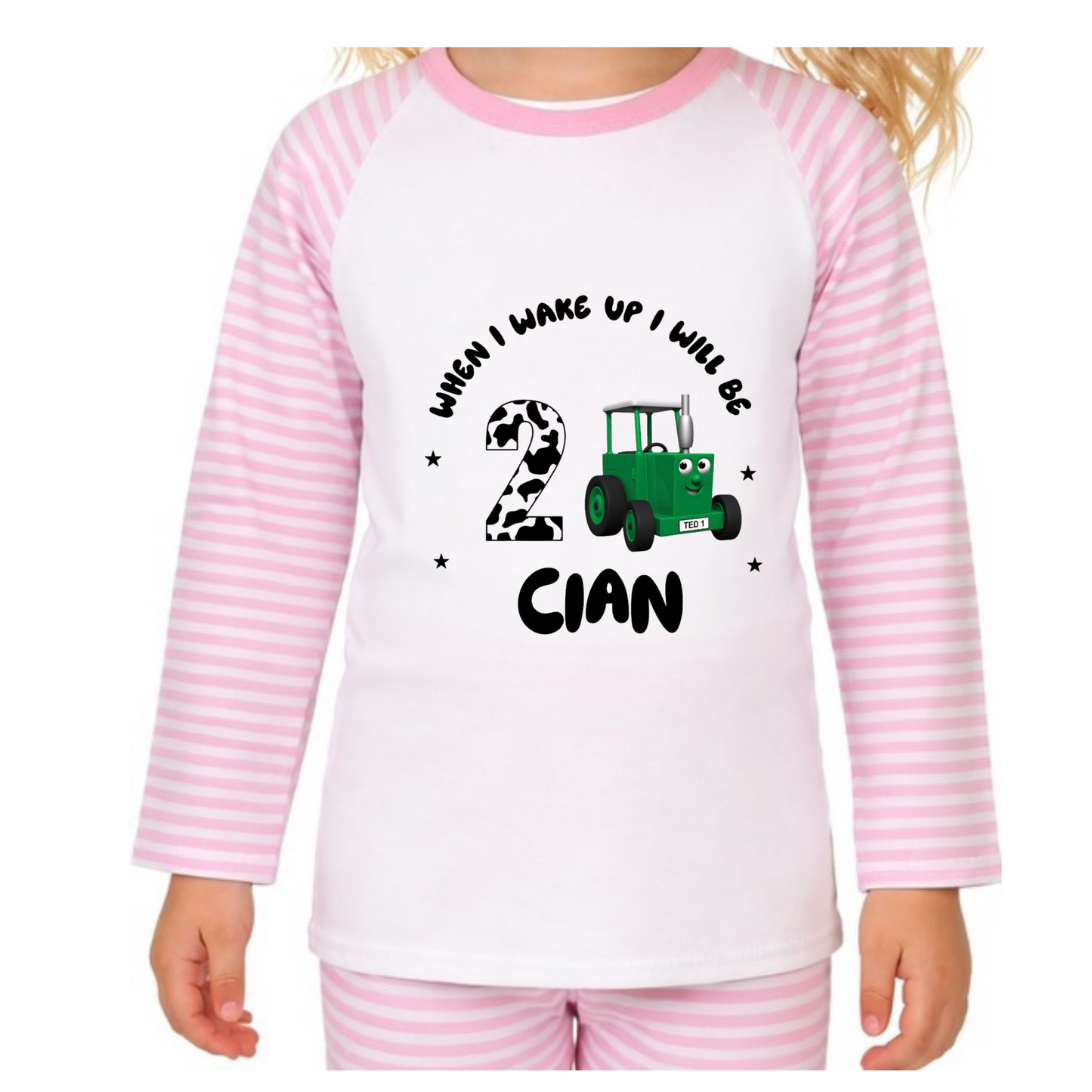 Personalised Tractor Pyjamas