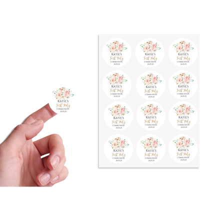 Personalised Communion Sticker Sheets