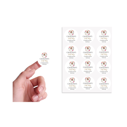 Personalised Communion Sticker Sheets