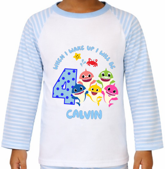 Personalised Baby Shark Pyjamas
