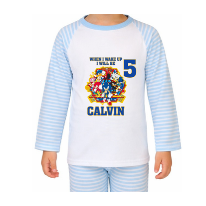 Personalised Sonic The Hedgehog Pyjamas
