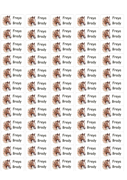 Personalised Back To School Pencil Stickers