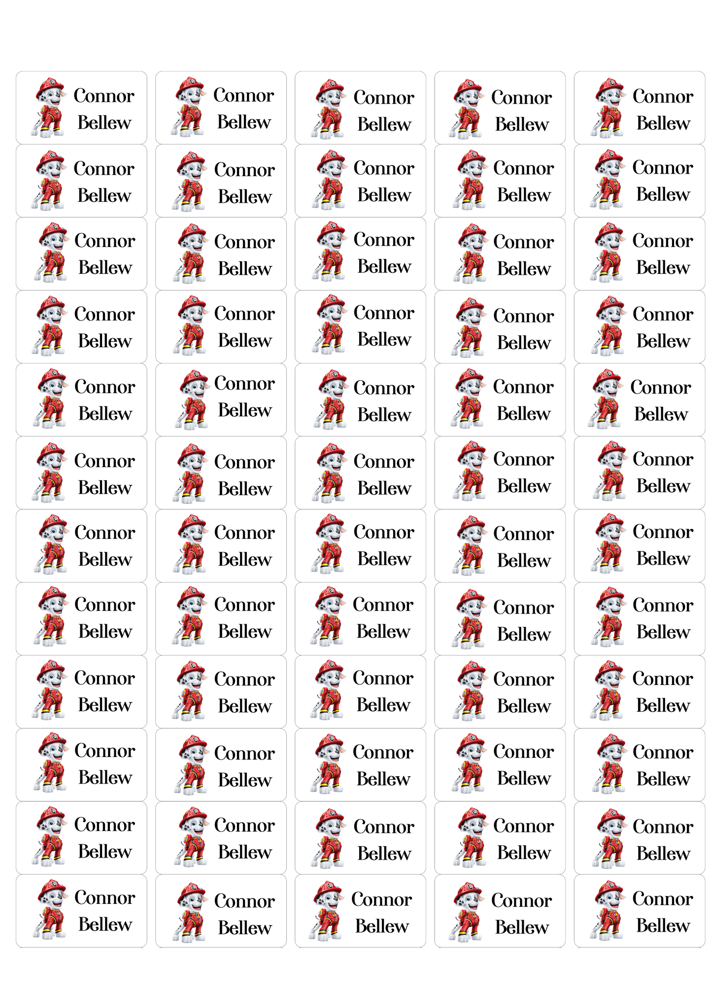 Personalised Back To School Pencil Stickers