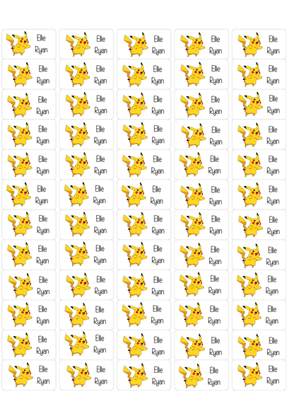 Personalised Back To School Pencil Stickers