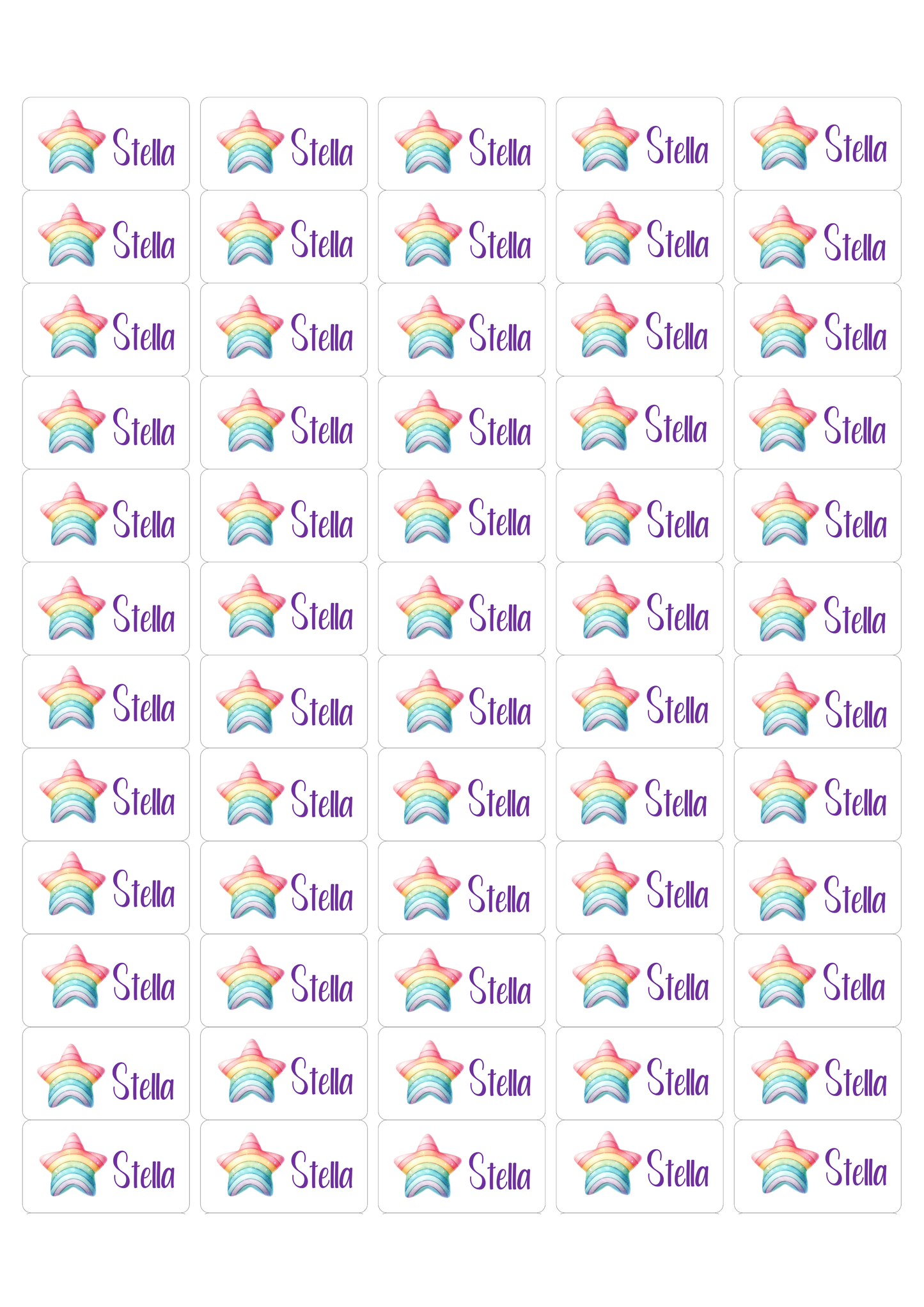 Personalised Back To School Pencil Stickers