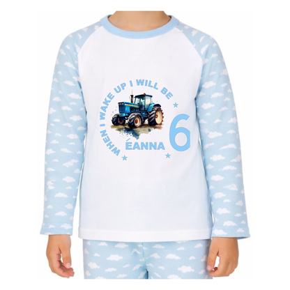 Personalised Tractor Pyjamas