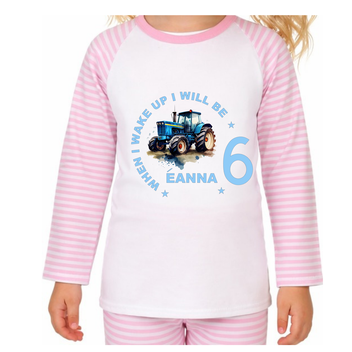Personalised Tractor Pyjamas