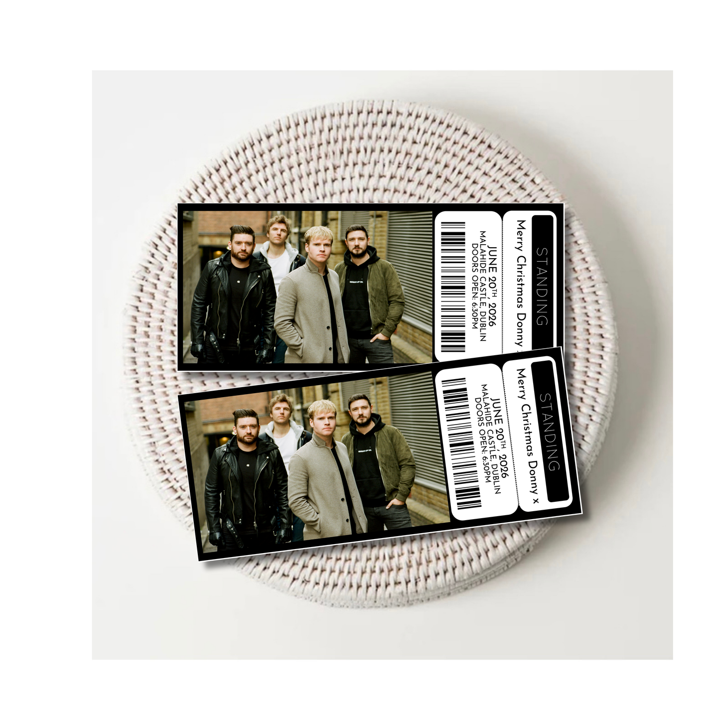 Personalised Concert Tickets