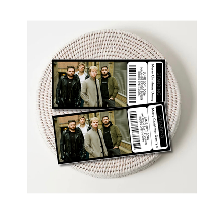 Personalised Concert Tickets