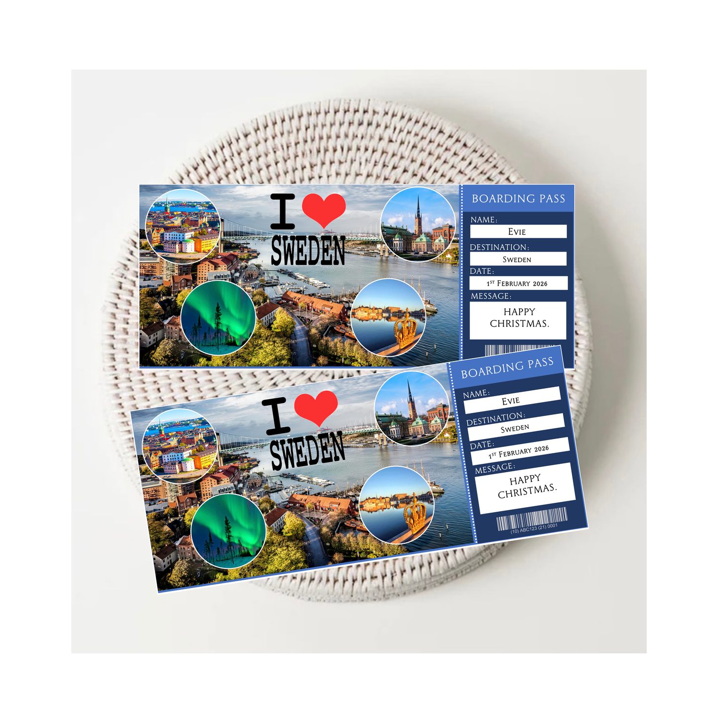 Personalised Destination Tickets