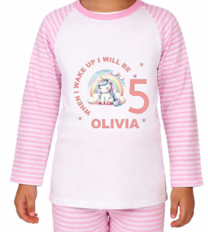 Personalised Unicorn Pyjamas