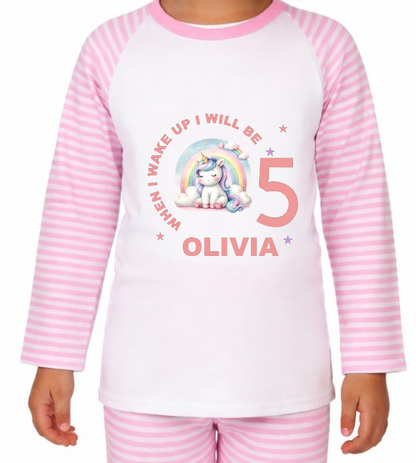 Personalised Unicorn Pyjamas