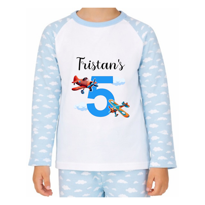 Personalised Plane Pyjamas