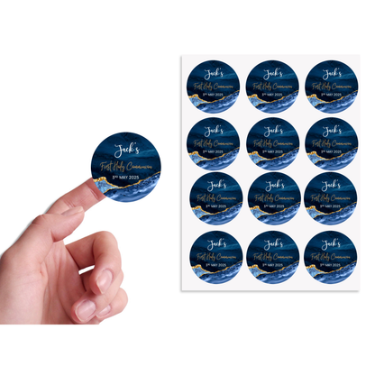 Personalised Communion Sticker Sheets
