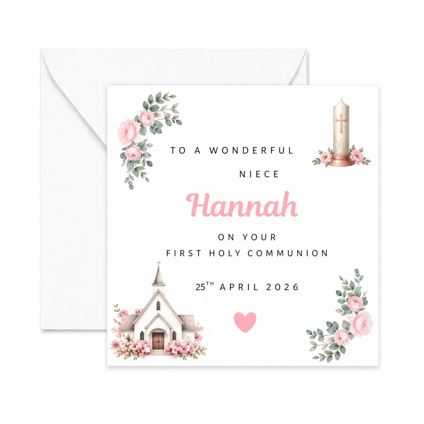 Personalised Communion Card