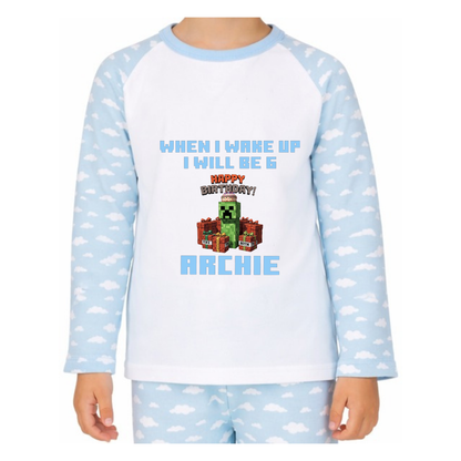 Personalised Minecraft Pyjamas