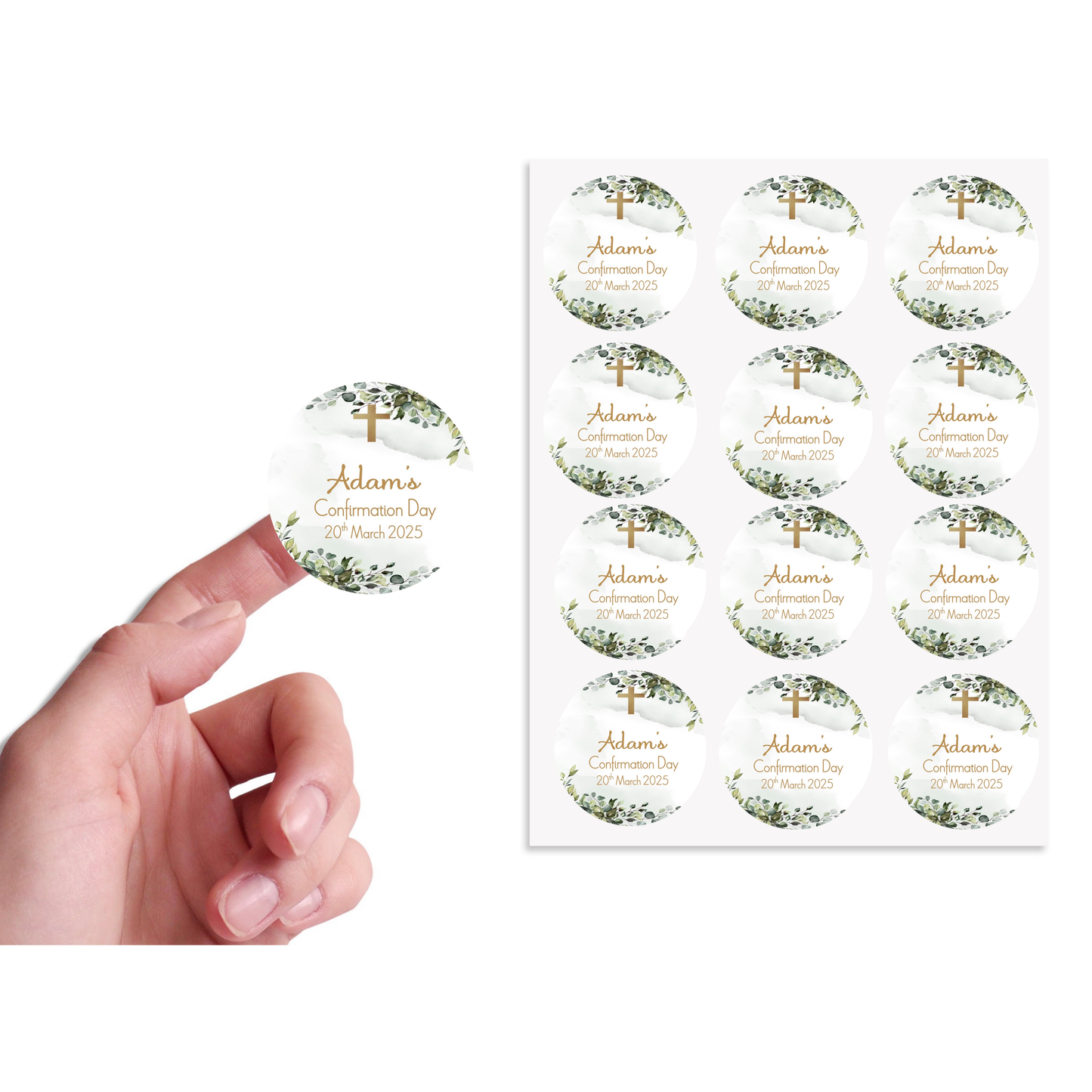 Personalised Communion Sticker Sheets