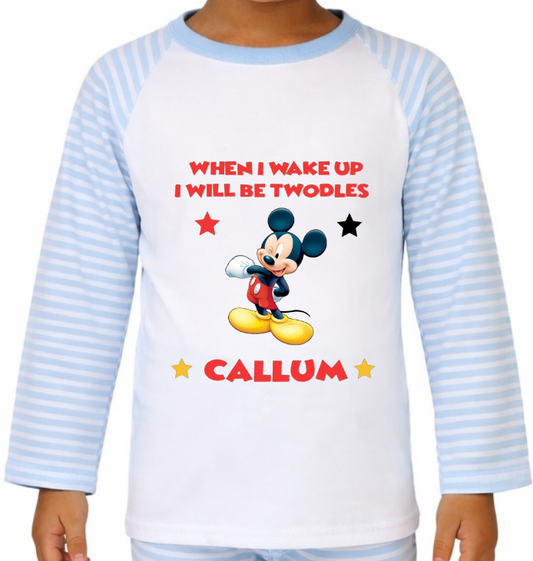 Personalised Mickey Mouse Pyjamas
