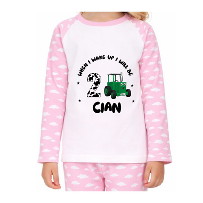 Personalised Tractor Pyjamas