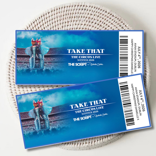 Personalised Concert Tickets