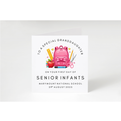 Personalised First Day of School/Montessori