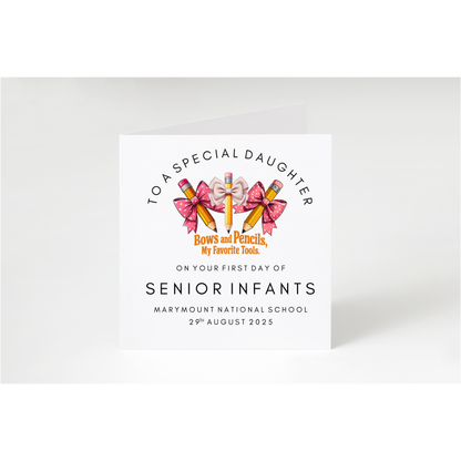 Personalised First Day of School/Montessori