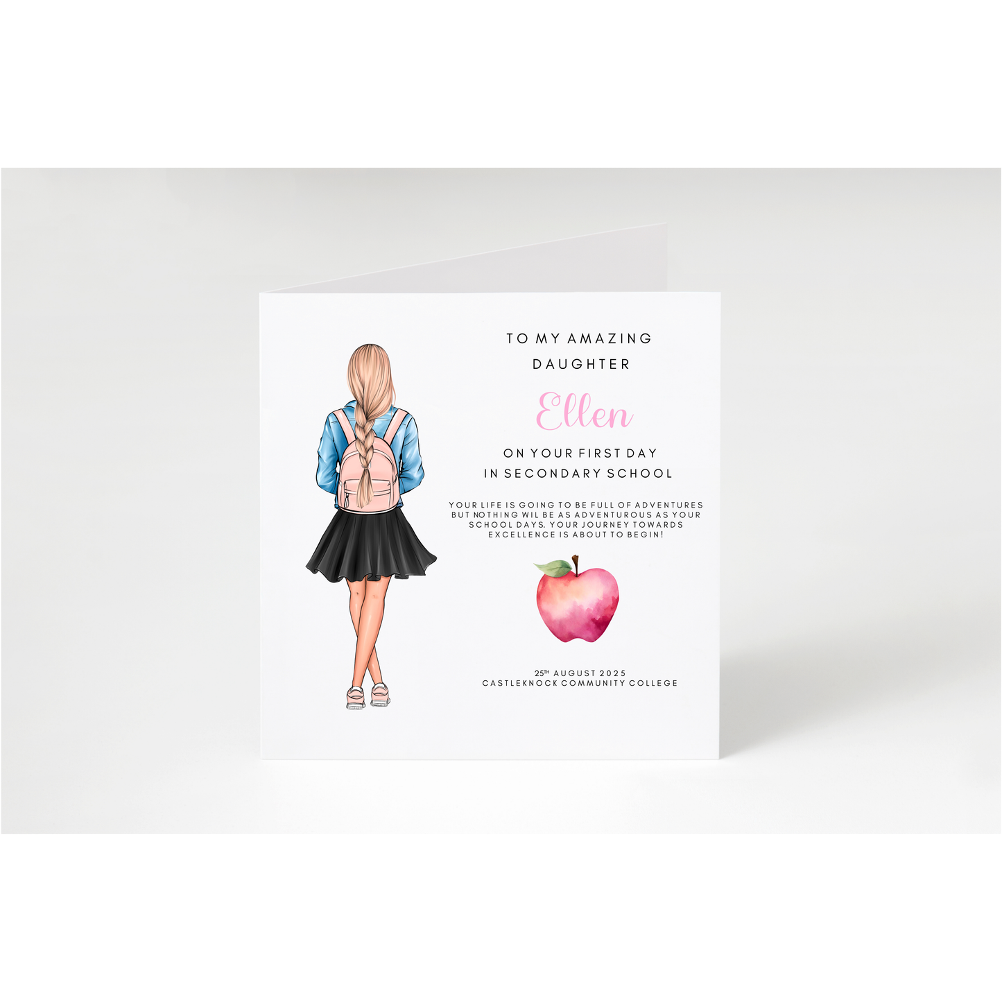 Personalised First Day of School/Montessori