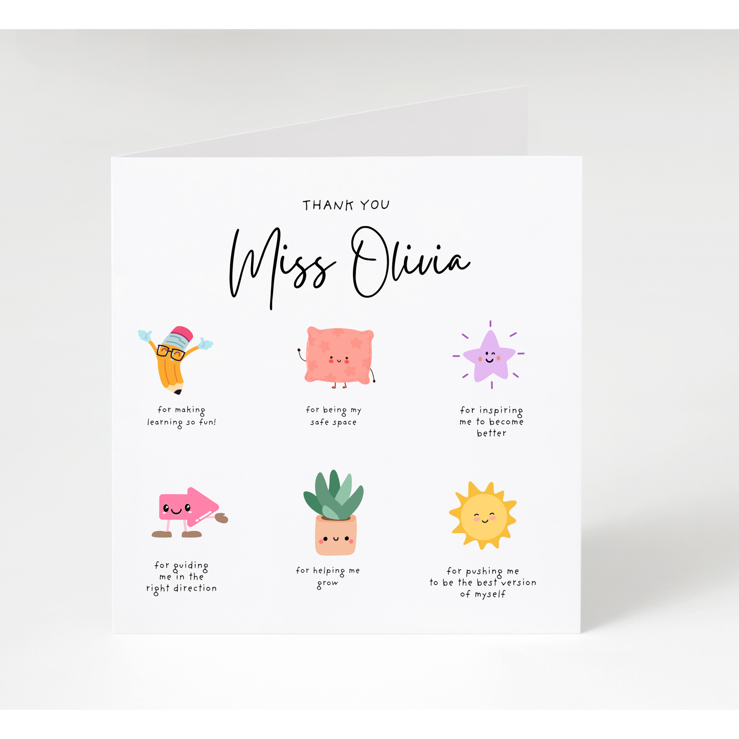 Personalised Teacher Cards