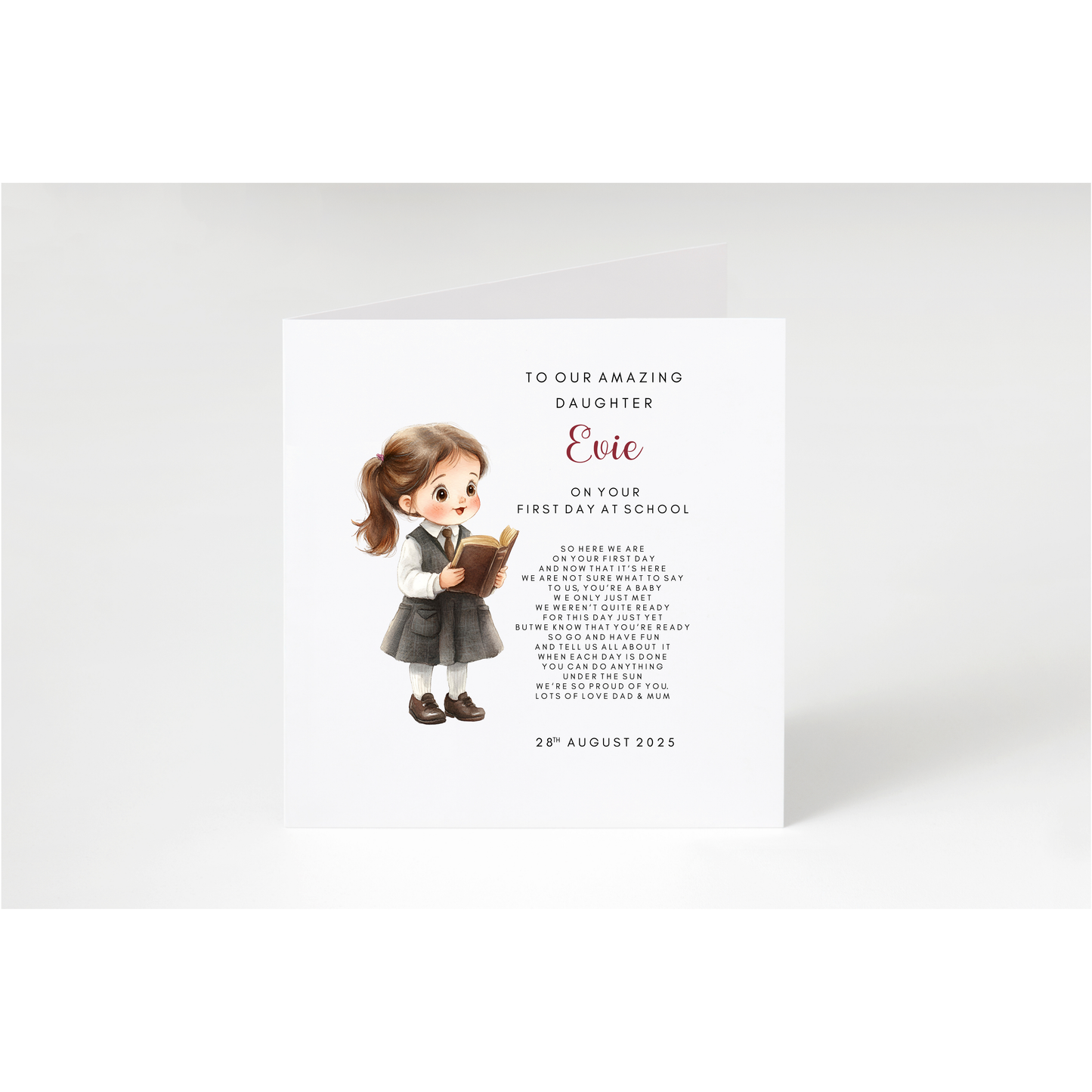 Personalised First Day of School/Montessori