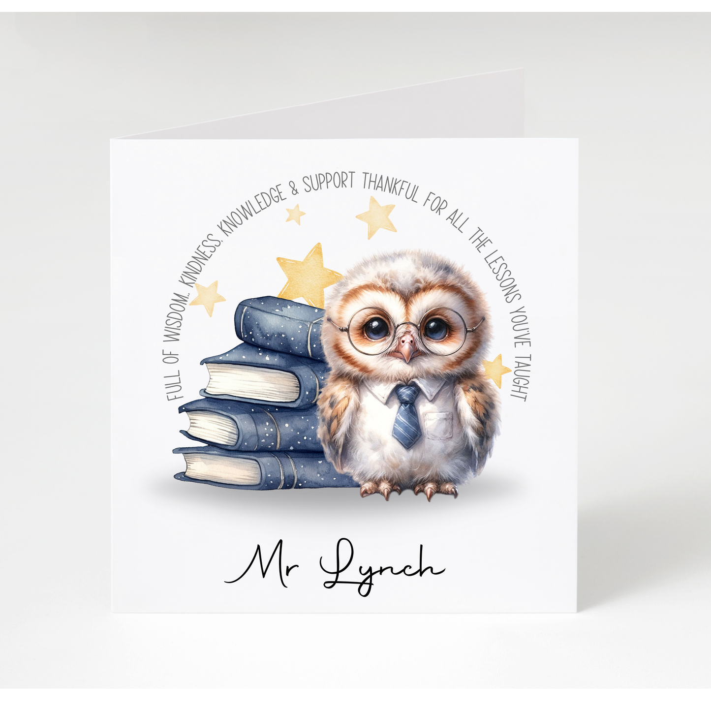 Personalised Teacher Cards
