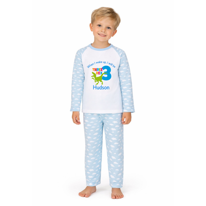 Personalised T-Rex (3 Rex) Pyjamas